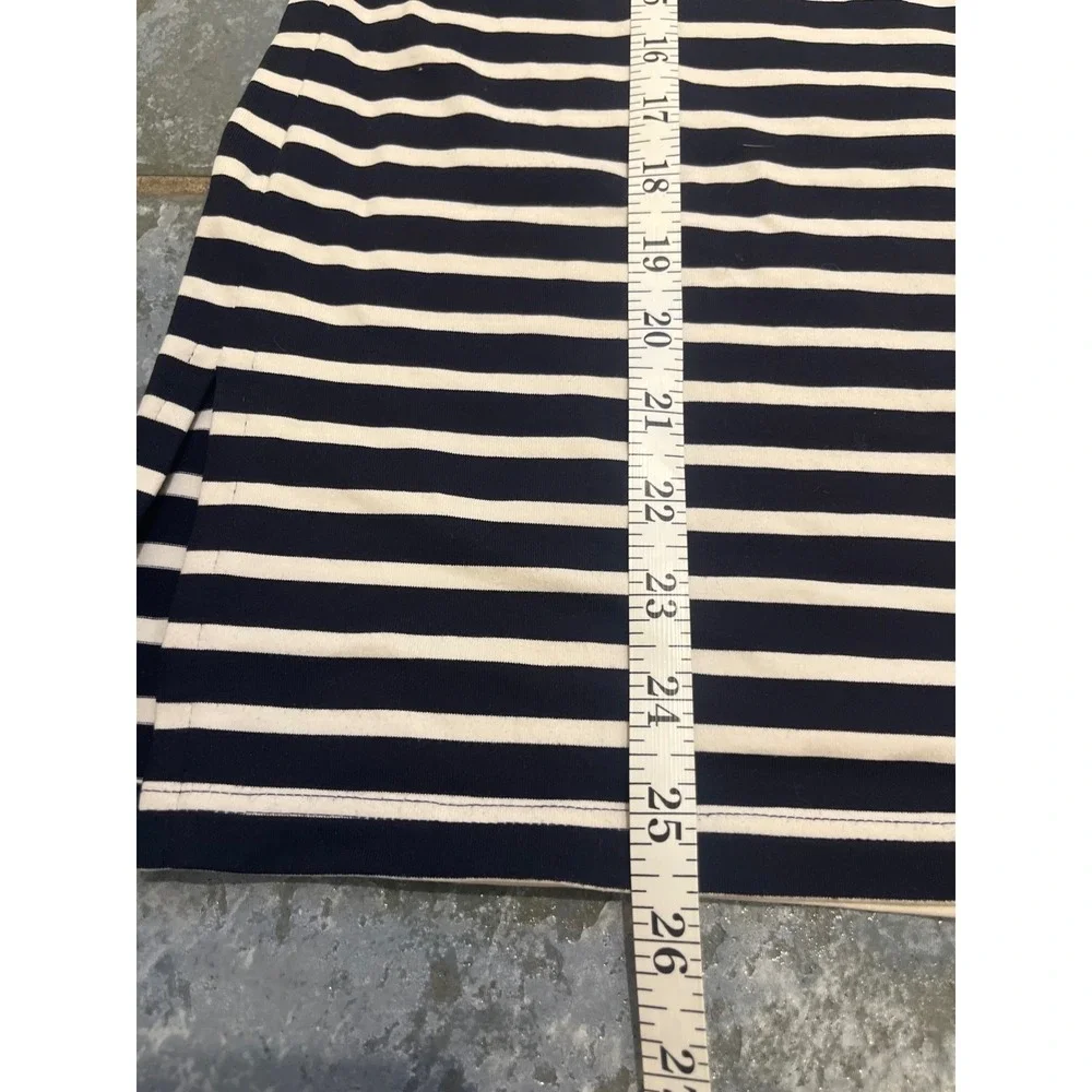 Saint James Navy and White Striped Long Sleeve Tee - Picture 6 of 8